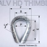 HD galv thimble